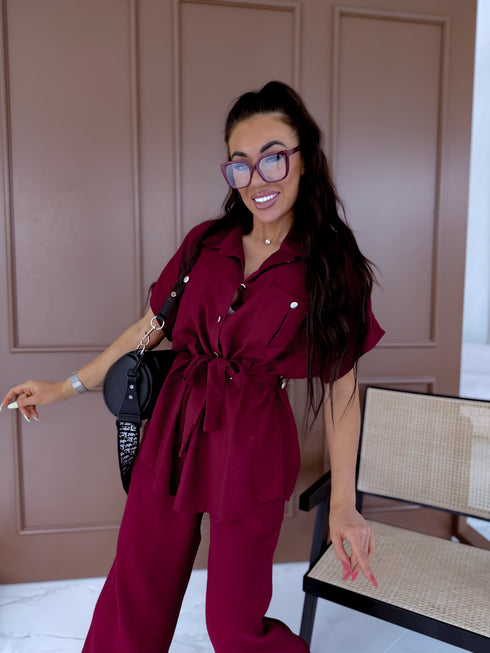 ELYNDI LUX set "KOLKA" - BURGUNDY